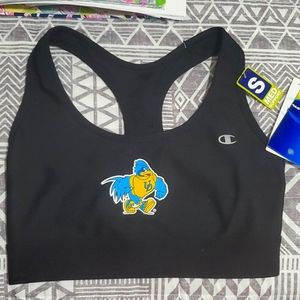 Black U of D sports bra new w tags